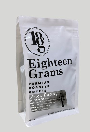 black ebony dark roast coffee